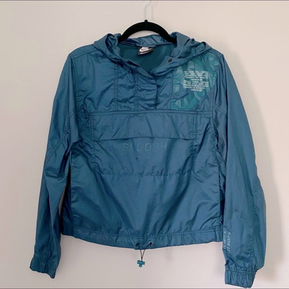 Nike Teal Pullover Hooded Windbreaker